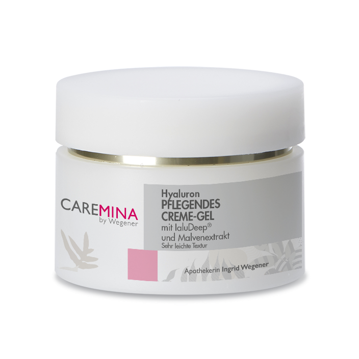 Caremina Hyaluron Pflegendes Creme-Gel mit IaluDeep® und Malvenextrakt, sehr leichte Textur